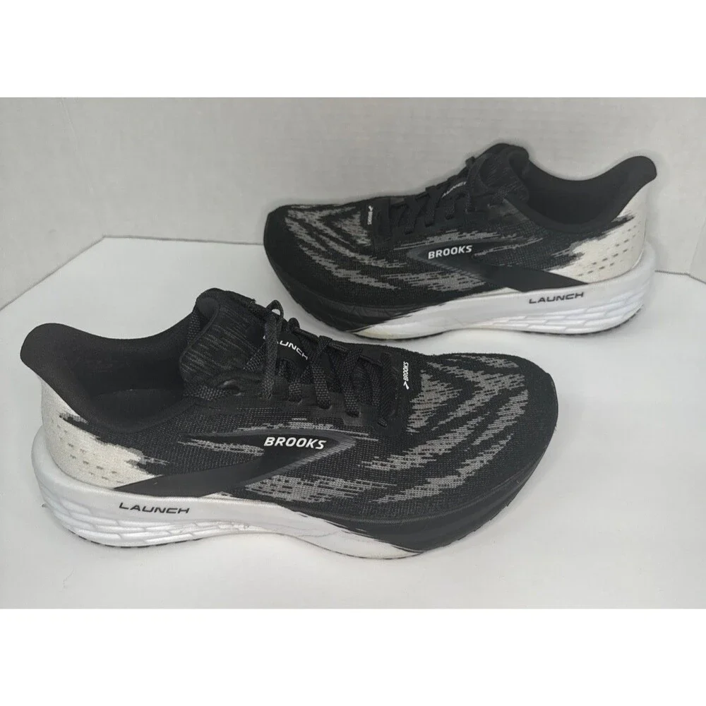 Brooks Launch 11 Women’s 8.5 Black White Running Shoes 1204391B087 Sneakers